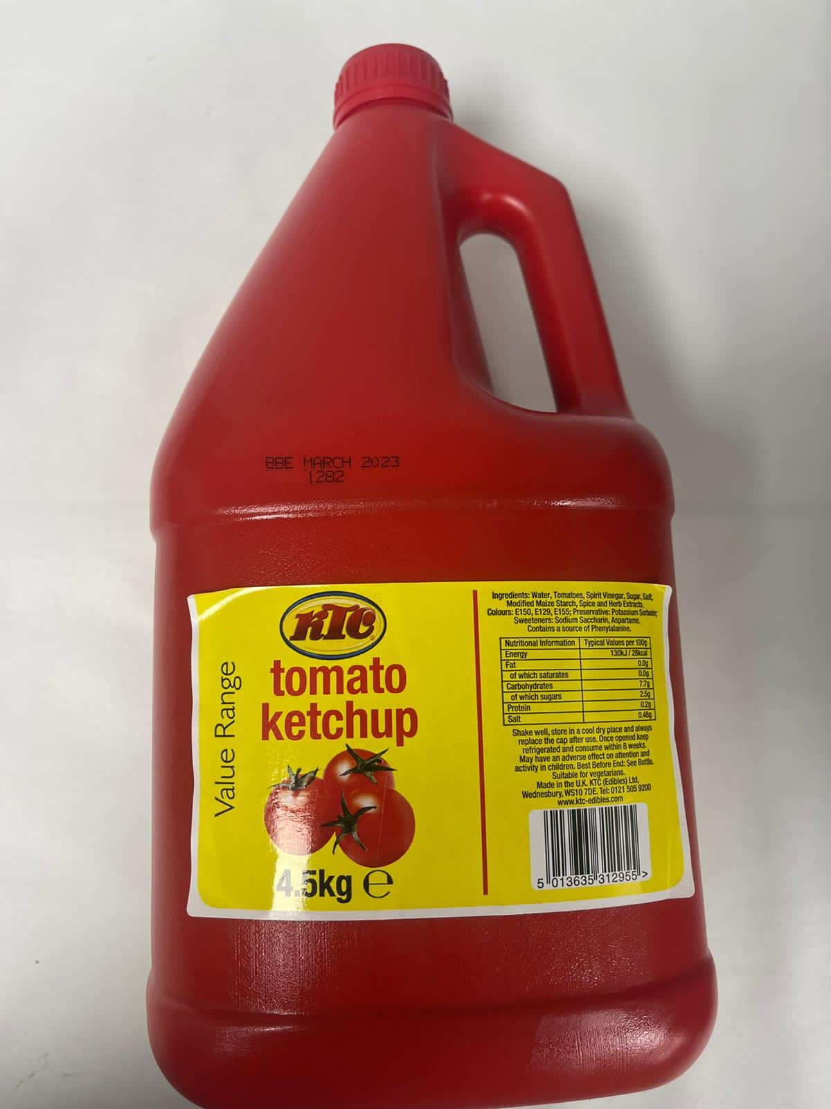Ktc Tomato Ketchup 4.5kg