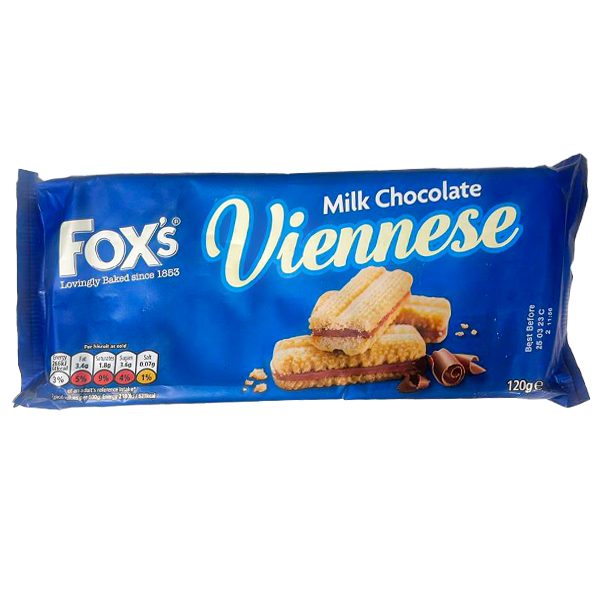 Fox Viennese Milk Chocolate 120g