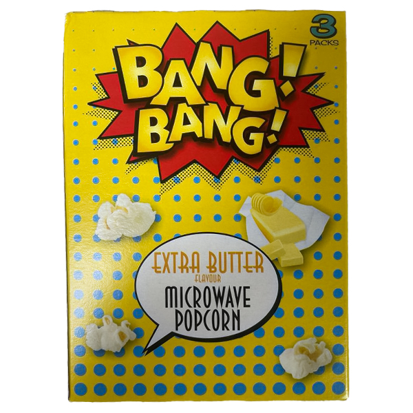 Bang Bang Extra Butter Microw 3x85g