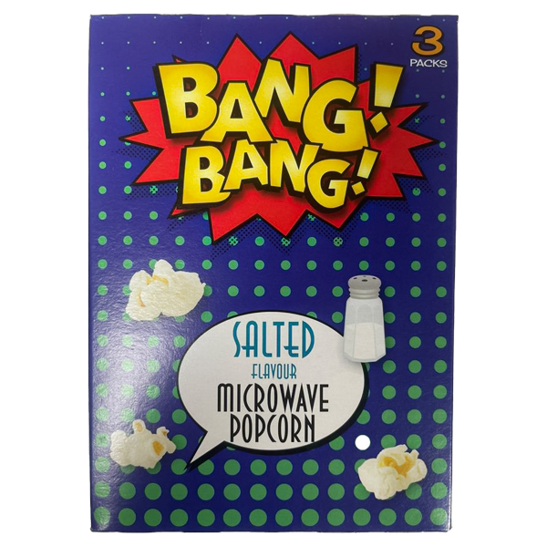 Bang Bang Salted Pop Corns 3x85g
