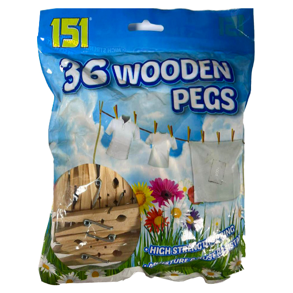 Wooden Pegs 36S