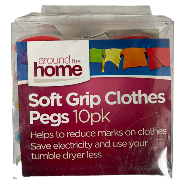 Soft Grip Cloths Pegs 10S